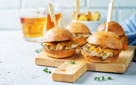 Pull Apart Cheesy Crab Sliders