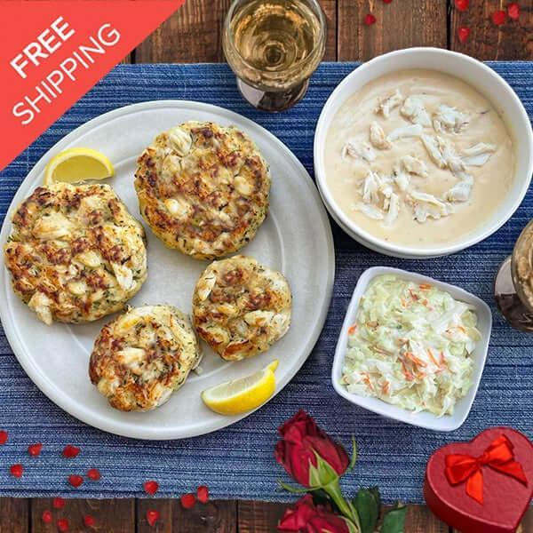 Romantic Crab Cake Dinner for Two - Cameron's Seafood