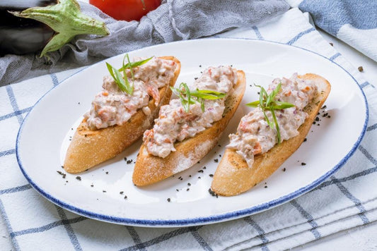 Chili & Garlic Crab Crostini 
