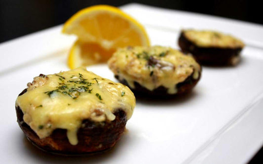 Crab Cake Stuffed Mushrooms