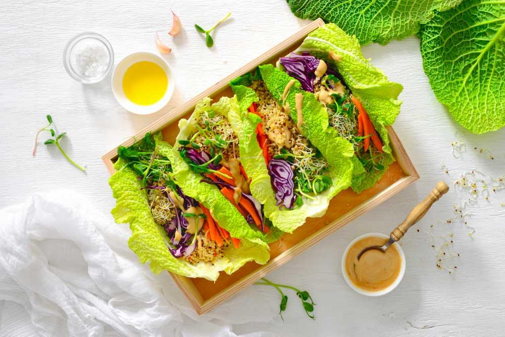 Keto, Paleo and Whole30 Crab Lettuce Wraps