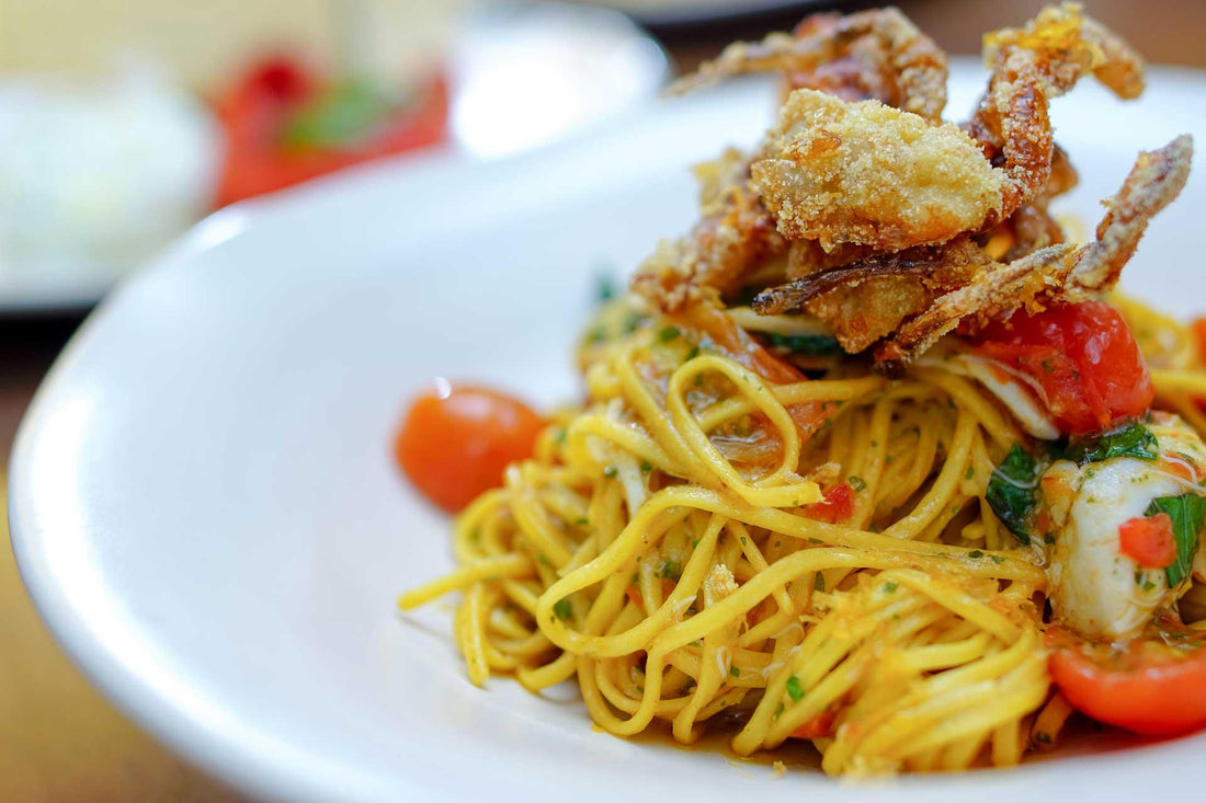 Soft Shell Crab Spaghetti