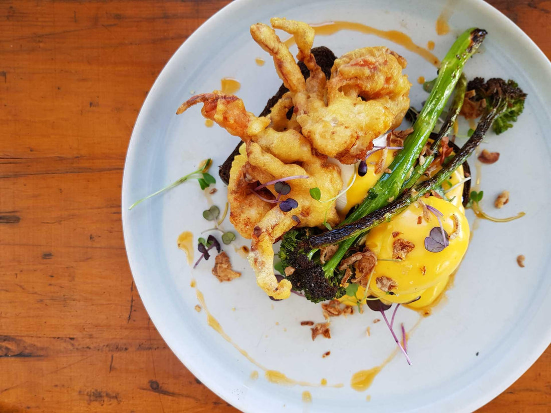 Soft Shell Crab Eggs Benedict