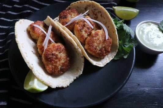 Mexican Style Crab Cake Tacos