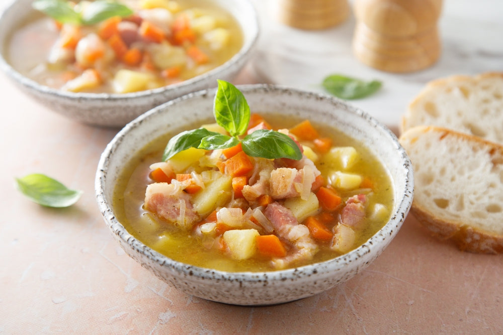 Rustic White Fish, Ham and Bean Soup