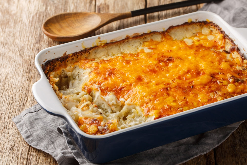 Hashbrown & Crab Cake Breakfast Casserole 