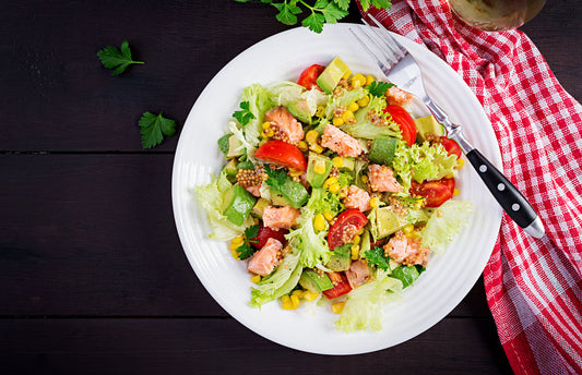 Summer Seafood Salad with Dijon Garlic Dressing 