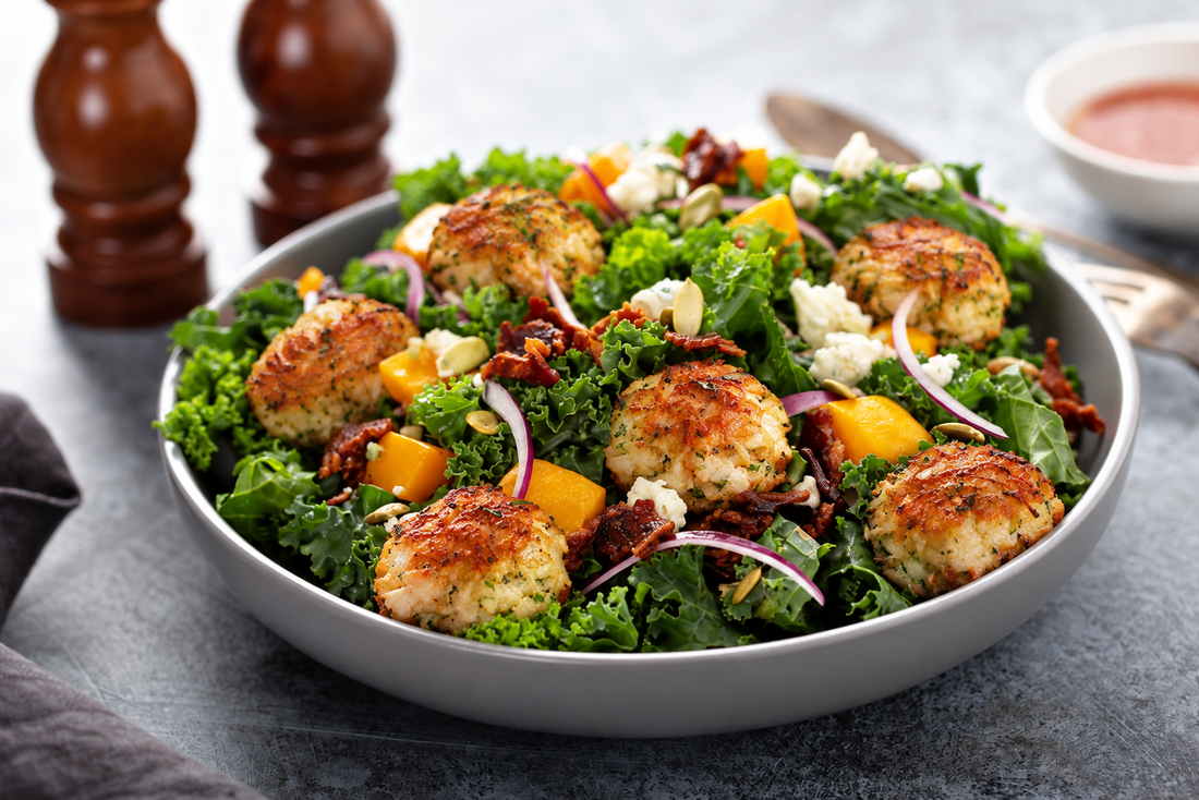 Fall Crab Cake Salad