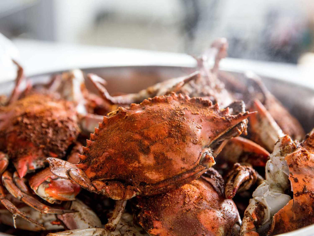 Reheating Blue Crabs Outdoors/Al Fresco