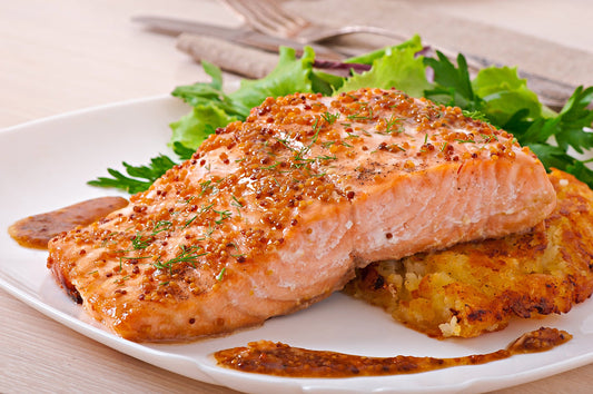 Baked Salmon Fillets with Mustard Crust