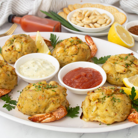 Crab Cake Stuffed Jumbo Shrimp
