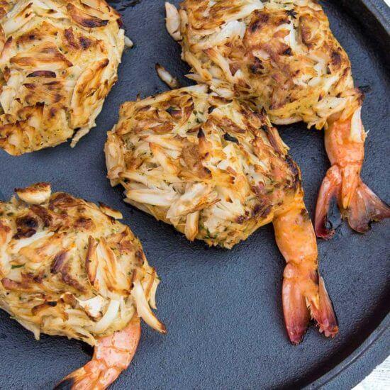 Crab Cake Stuffed Shrimp - 2 stuffed shrimp - Cameron's Seafood