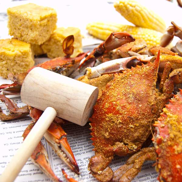 5 Pack Wooden Crab Lobster Mallets Seafood Shellfish Crab Mallet Solid  Natural Hardwood Crab Hammer for Cracking Seafood Tool : : Home