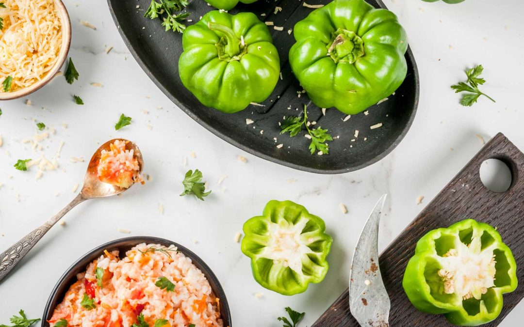 Weekend Crab Recipe: Bell Peppers Stuffed with Crab