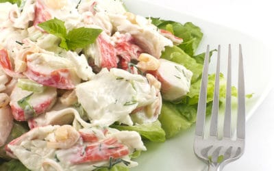 Healthy Seafood Recipe: Lobster Caprese Salad with Dill-Basil Vinaigrette
