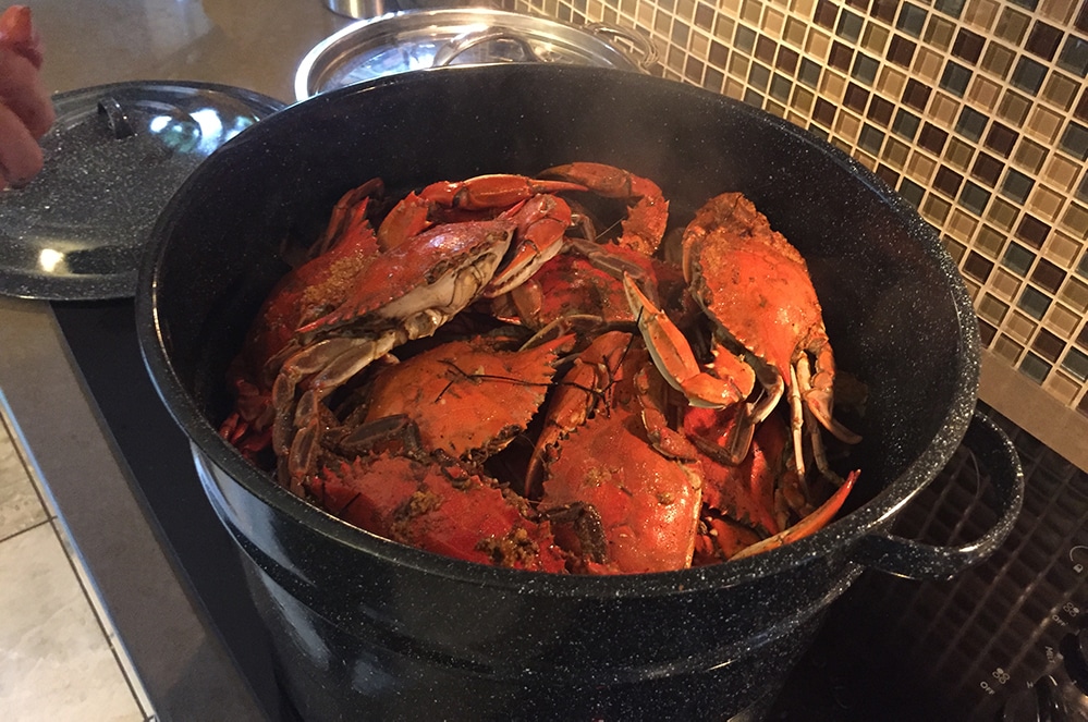 reheating crabs
