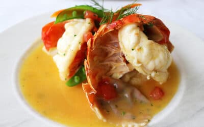 Lobster & Bubbles: Chilled Lobster Tails with Saffron Aioli